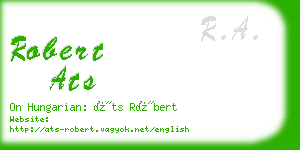 robert ats business card